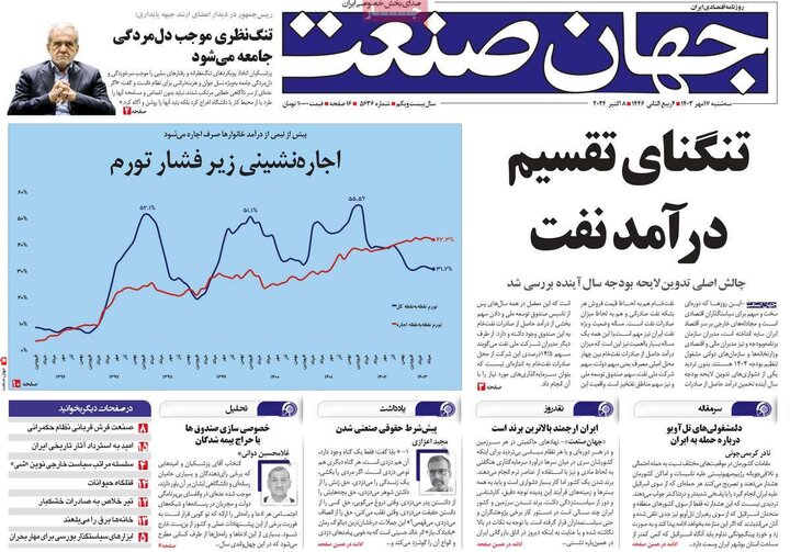 روزنامه‌های اقتصادی سه‌شنبه ۱۷ مهر ۱۴۰۳