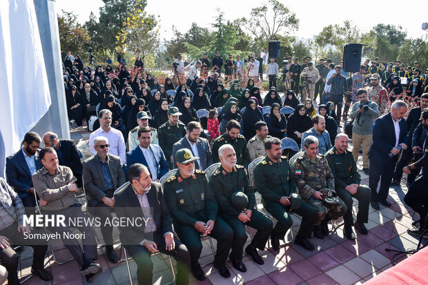 آئین اهتزاز پرچم کنگره ملی شهدا در کرمانشاه