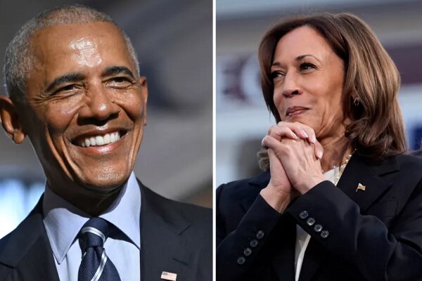 Obama hits campaign trail for Kamala Harris