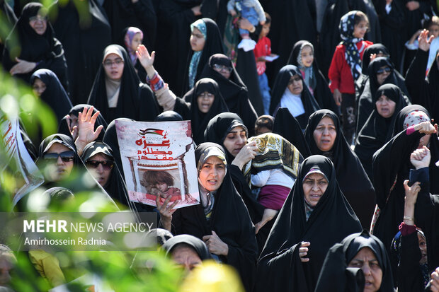 Birjand people hold anti-Zionist rally on Friday