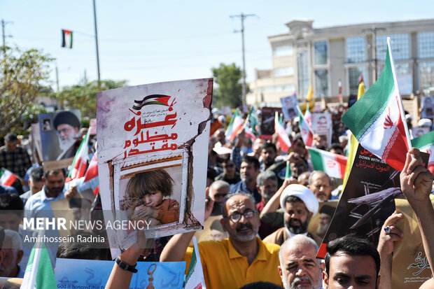 Birjand people hold anti-Zionist rally on Friday