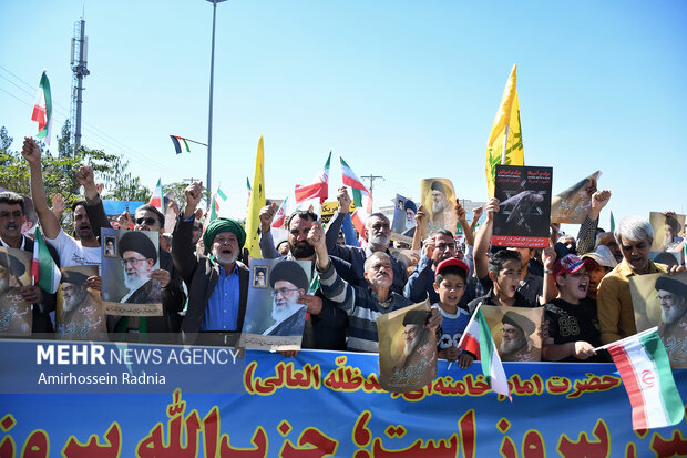 Birjand people hold anti-Zionist rally on Friday