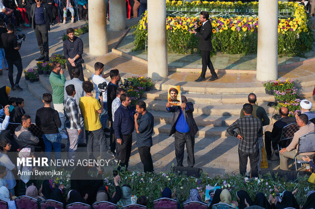 
Commemorating Hafez at his tomb in Shiraz