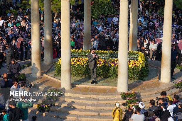 
Commemorating Hafez at his tomb in Shiraz