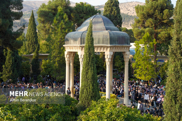 
Commemorating Hafez at his tomb in Shiraz