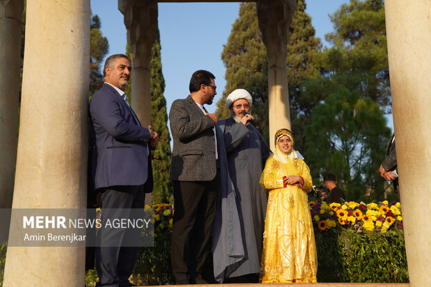 
Commemorating Hafez at his tomb in Shiraz