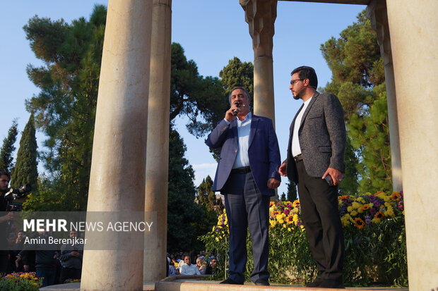 
Commemorating Hafez at his tomb in Shiraz