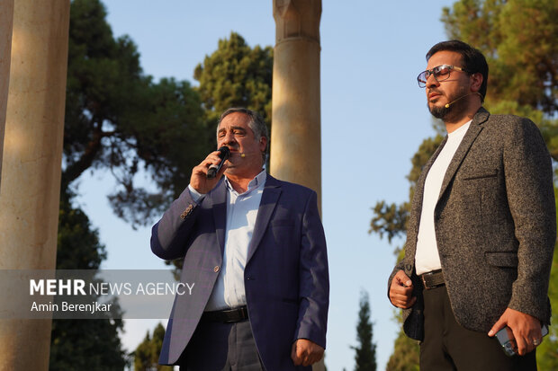 
Commemorating Hafez at his tomb in Shiraz