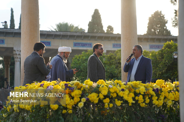 
Commemorating Hafez at his tomb in Shiraz