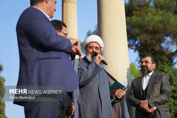 
Commemorating Hafez at his tomb in Shiraz