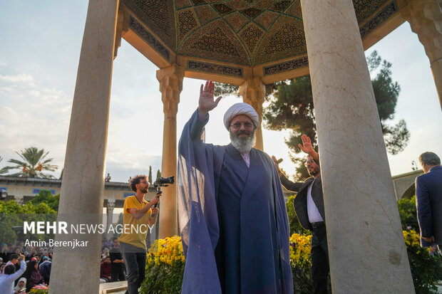 
Commemorating Hafez at his tomb in Shiraz