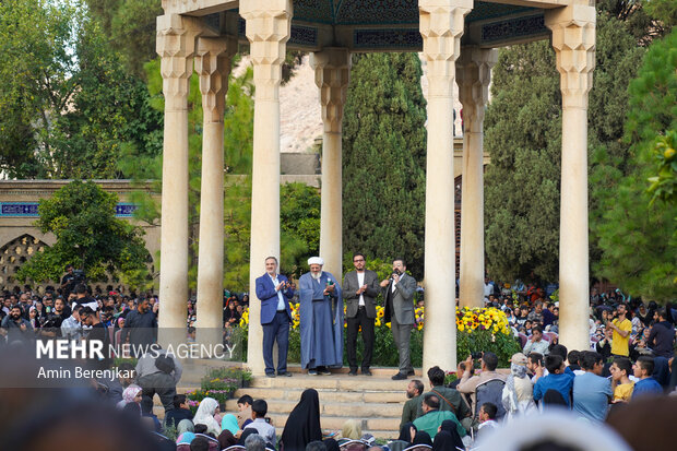 
Commemorating Hafez at his tomb in Shiraz