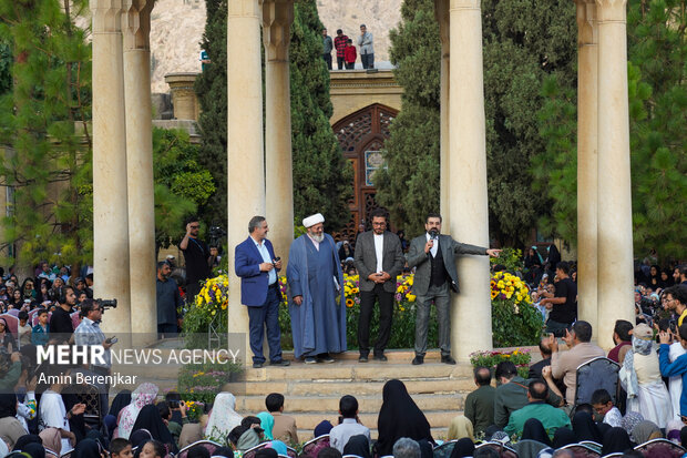 
Commemorating Hafez at his tomb in Shiraz