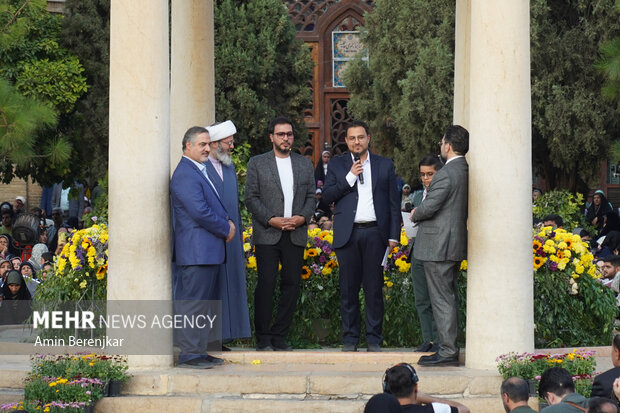 
Commemorating Hafez at his tomb in Shiraz