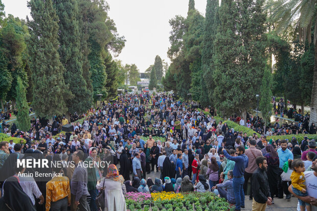 
Commemorating Hafez at his tomb in Shiraz