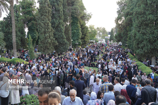 
Commemorating Hafez at his tomb in Shiraz