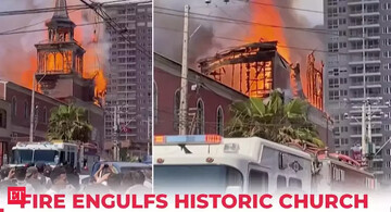 VIDEO: Historic church destroyed by raging fire in Chile