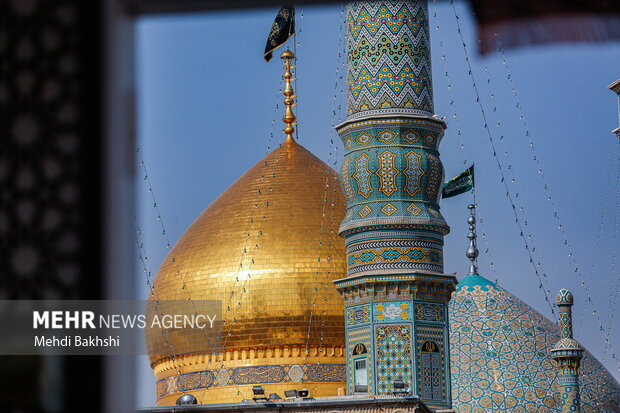 دسته عزاداری خادمان در سالروز شهادت مطهر حضرت معصومه (س)