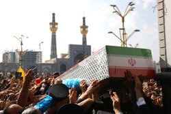 Funeral of Nilforoushan in Imam Reza shrine