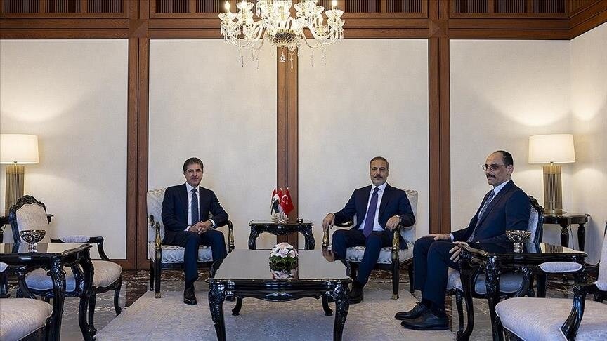 دیدار «بارزانی» با رئیسجمهور و وزیر خارجه ترکیه