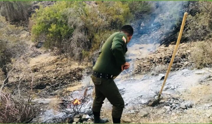 آتشی که به جان عرصههای منابع طبیعی جبالبارز افتاده بود مهار شد آتشی که به جان عرصههای منابع طبیعی جبالبارز افتاده بود مهار شد