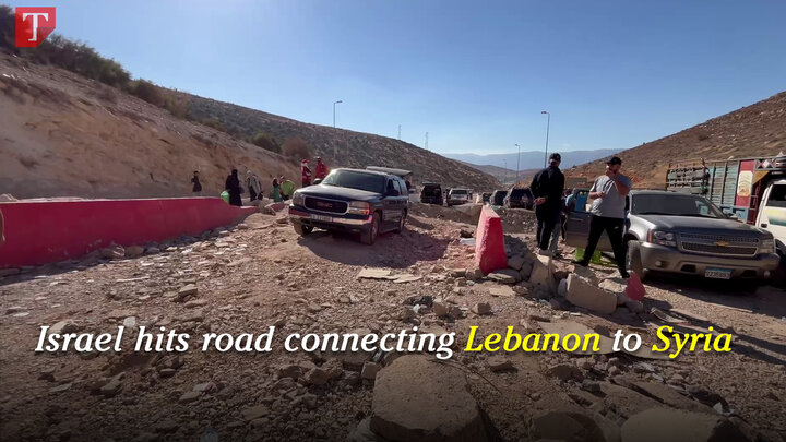 Exclusive: Israel hits International road connecting Lebanon to Syria