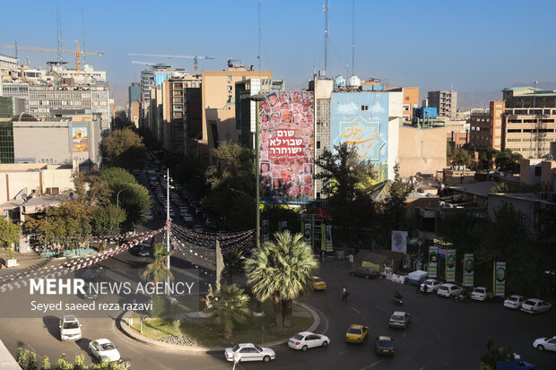 جدید ترین طرح دیوارنگاره میدان فلسطین تهران