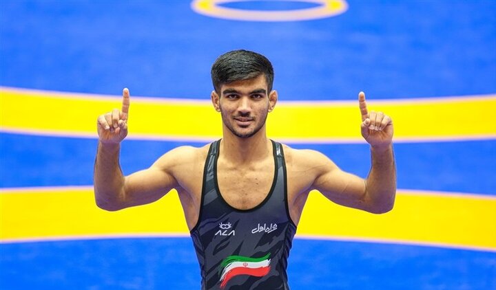 مدال طلا برای احمدی وفا در وزن ۵۵ کیلوگرم کشتی فرنگی مدال طلا برای احمدی وفا در وزن ۵۵ کیلوگرم کشتی فرنگی