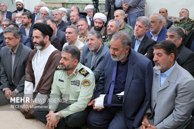 دیدار دست‌اندرکاران کنگره ملی شهدای کرمانشاه با رهبر معظم انقلاب اسلامی