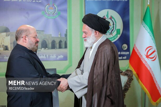 Leader sons visit Hamas office in Tehran