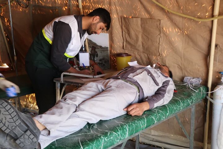 برگزاری رزمایش و تمرین تخصصی بهداری رزمی شهید دکتر چمران در خنداب