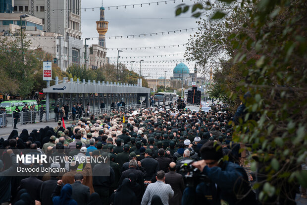 تشییع پیکر شهید «مهدی خموشی» در مشهد