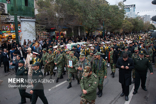 تشییع پیکر شهید «مهدی خموشی» در مشهد