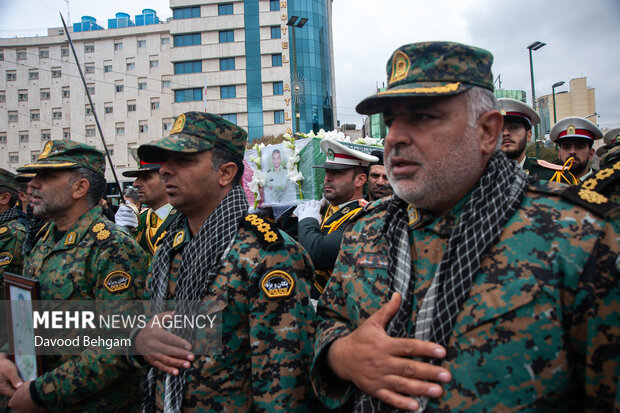 تشییع پیکر شهید «مهدی خموشی» در مشهد