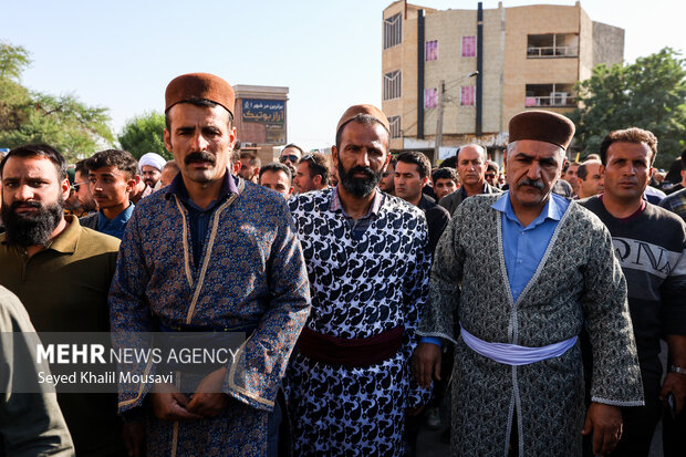 تشییع پیکر شهید پدافند هوایی «حمزه جهاندیده» در رامهرمز