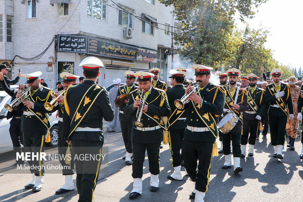 تشییع پیکر شهید امنیت «علیرضا آقاجانی» در آستانه اشرفیه