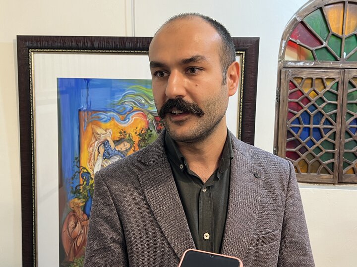 Türk ve İranlı sanatçıların katıldığı Yunus Emre Enstitüsü'de sanat sergisi düzenleniyor