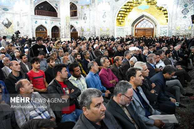 یادبود چهلمین روز درگذشت جان‌باختگان حادثه معدن طبس