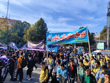 راهپیمایی ۱۳ آبان در شهرستان نیشابور