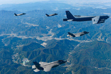 S Korea, US, Japan run joint air drills