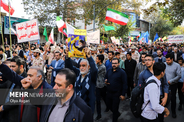 راهپیمایی یوم الله ۱۳ آبان در گرگان