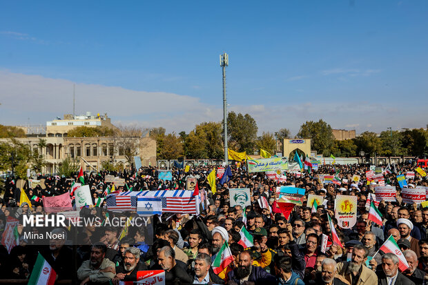 راهپیمایی ۱۳آبان در تبریز