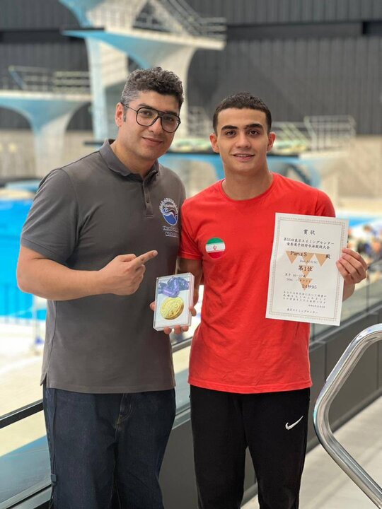 محمدپارسا صفایی در مسابقات شنا ژاپن مدال طلا گرفت محمدپارسا صفایی در مسابقات شنا ژاپن مدال طلا گرفت