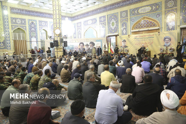 بزرگداشت چهلمین روز شهادت نصرالله در مسجد جمکران