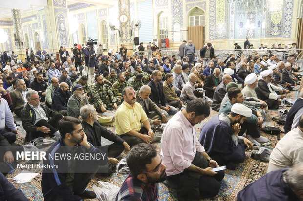 بزرگداشت چهلمین روز شهادت نصرالله در مسجد جمکران