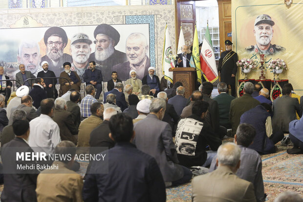 بزرگداشت چهلمین روز شهادت نصرالله در مسجد جمکران