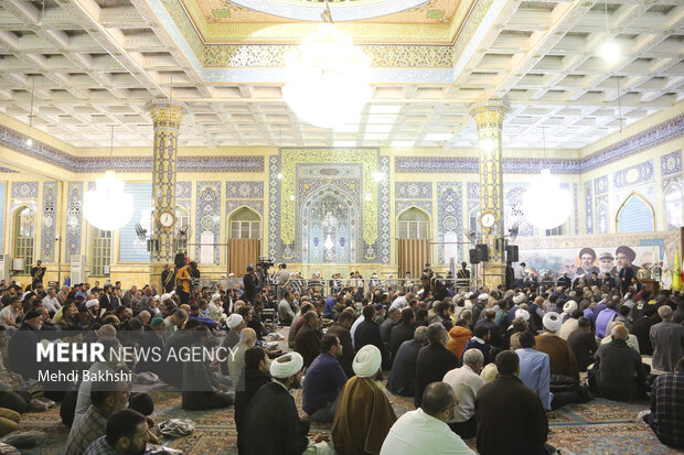 بزرگداشت چهلمین روز شهادت نصرالله در مسجد جمکران