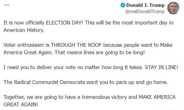 ترامپ: امروز مهمترین روز تاریخ آمریکا خواهد بود!