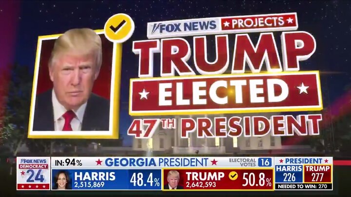 جشن زودهنگام «فاکسنیوز» برای ترامپ! + فیلم