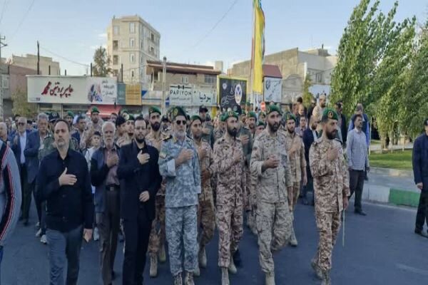 پیکر مطهر سرهنگ خلبان شهید «حامد جندقی» در پیشوا تشییع شد